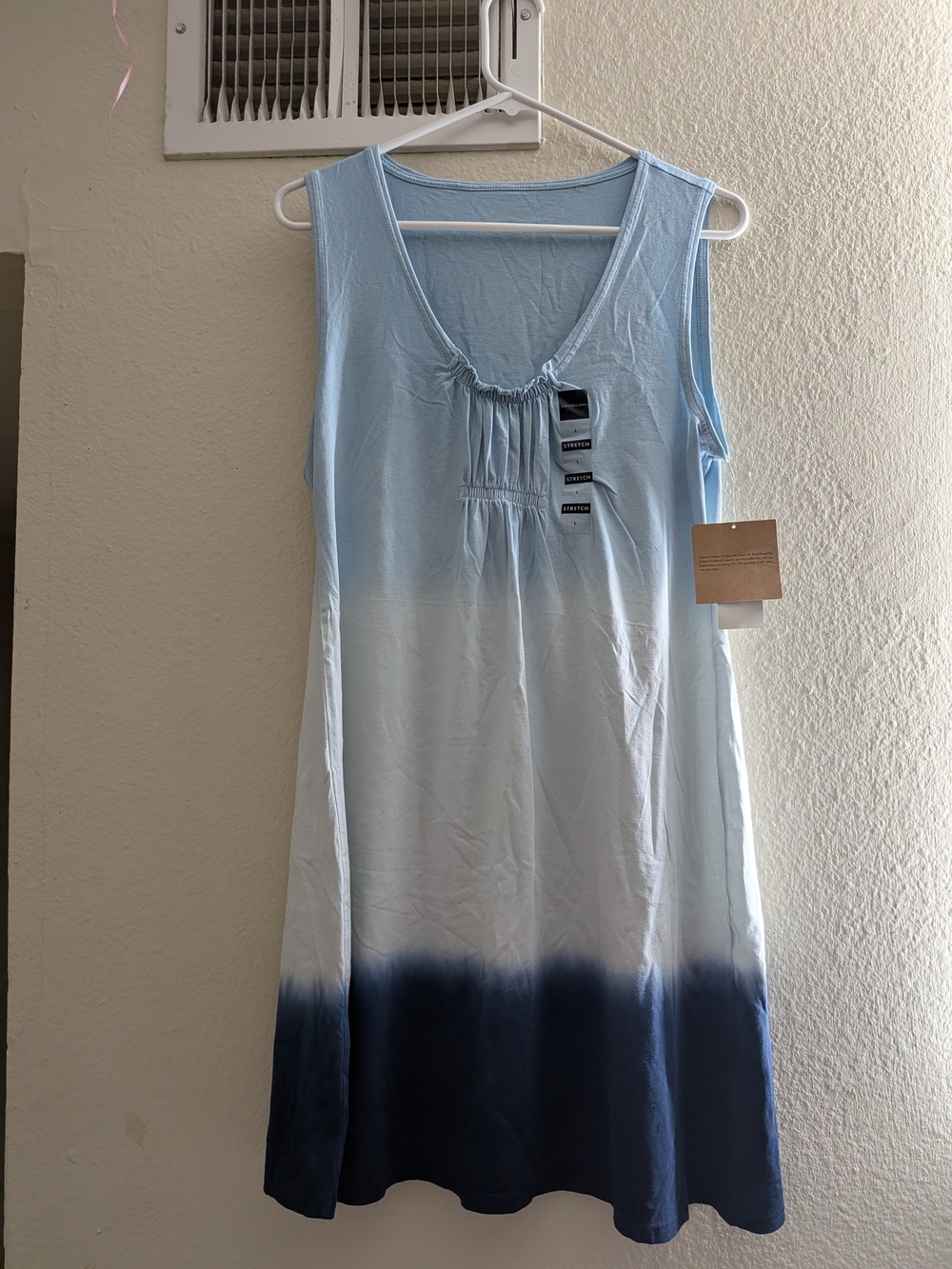Calvin Klein Light Blue to Navy Ombre Sleeveless Nightdress